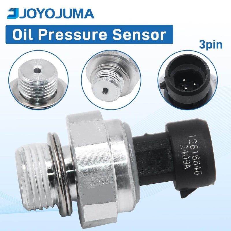 JOYOJUMA 12677836 Oil Pressure Switch/Sensor/Sending Unit for 2003-2008 Chevrolet Chevy Silverado GMC Sierra Buick Lacrosse Cadillac Escalade 2003-2008 4.8L/5.3L/6.0L/6.2L D1846A - Image 3